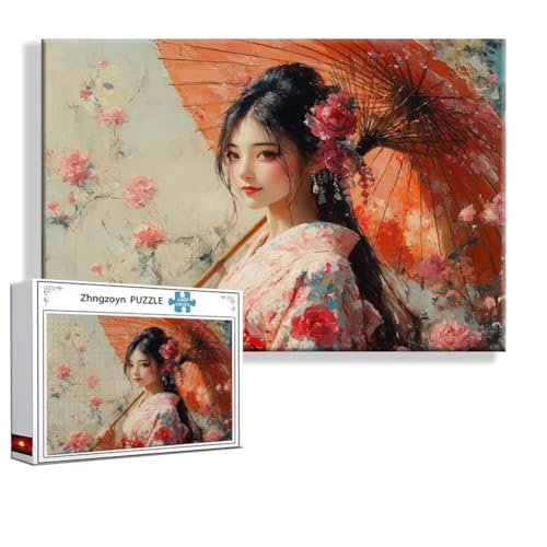Puzzle 1000 Teile Frau, Puzzle Erwachsene Anspruchsvoll Jigsaw Japan Groß XXL 75 x 50 cm, Klassische Impossible Jigsaw Art für Frauen Männer, Holzpuzzle für Deko Wohnzimmer, Geschenke zu Ostern F-3 Puzzle 1000 Teile Frau, Puzzle Erwachsene Anspruchsvoll Jigsaw Japan Groß XXL 75 x 50 cm, Klassische Impossible Jigsaw Art für Frauen Männer, Holzpuzzle für Deko Wohnzimmer, Geschenke zu Ostern F-3 von Zhngzoyn