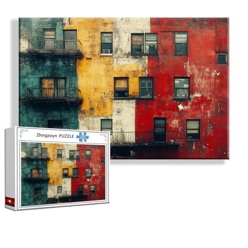 Puzzle 1000 Teile Graffiti, Puzzle Erwachsene Anspruchsvoll Jigsaw Bunt Groß XXL 75 x 50 cm, Klassische Impossible Jigsaw art für Frauen Männer, Holzpuzzle für Deko Wohnzimmer, Geschenke zu Ostern V-3 Puzzle 1000 Teile Graffiti, Puzzle Erwachsene Anspruchsvoll Jigsaw Bunt Groß XXL 75 x 50 cm, Klassische Impossible Jigsaw art für Frauen Männer, Holzpuzzle für Deko Wohnzimmer, Geschenke zu Ostern V-3 von Zhngzoyn