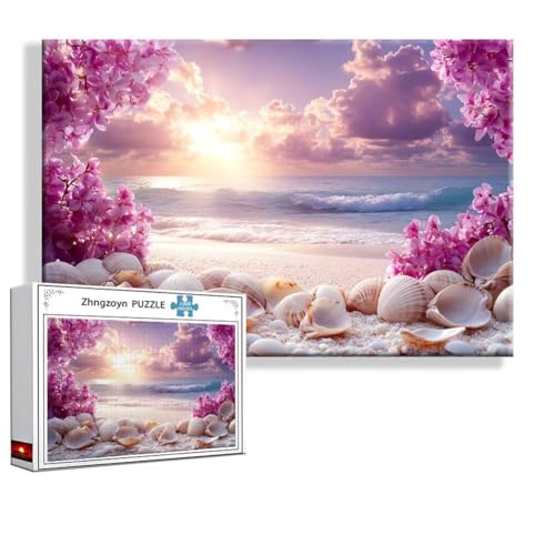 Puzzle 1000 Teile Hülse, Puzzle Erwachsene Anspruchsvoll Jigsaw Strand Groß XXL 75 x 50 cm, Klassische Impossible Jigsaw Art für Frauen Männer, Holzpuzzle für Deko Wohnzimmer, Geschenke zu Ostern P-8 Puzzle 1000 Teile Hülse, Puzzle Erwachsene Anspruchsvoll Jigsaw Strand Groß XXL 75 x 50 cm, Klassische Impossible Jigsaw Art für Frauen Männer, Holzpuzzle für Deko Wohnzimmer, Geschenke zu Ostern P-8 von Zhngzoyn