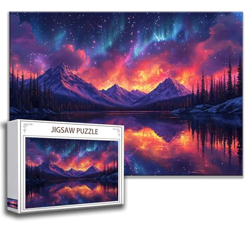 Puzzle 1000 Teile Landschaft Puzzle Erwachsene Anspruchsvoll, Holzpuzzle Jigsaw Puzzle Natur Puzzle Groß XXL 75 x 50 cm Impossible Puzzle für Männer, Klassische Puzzles für Erwachsene Frauen W-9 von Zhngzoyn