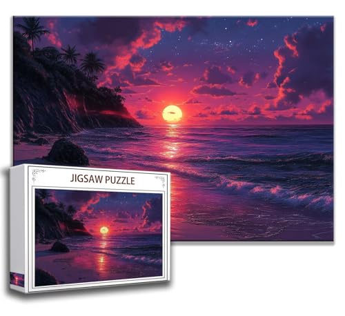 Puzzle 1000 Teile Landschaft Puzzle Erwachsene Anspruchsvoll, Holzpuzzle Jigsaw Puzzle Sonnenuntergang Puzzle Groß 75 x 50 cm Impossible Puzzle für Männer, Klassische Puzzles für Erwachsene Frauen H-3 Puzzle 1000 Teile Landschaft Puzzle Erwachsene Anspruchsvoll, Holzpuzzle Jigsaw Puzzle Sonnenuntergang Puzzle Groß 75 x 50 cm Impossible Puzzle für Männer, Klassische Puzzles für Erwachsene Frauen H-3 von Zhngzoyn