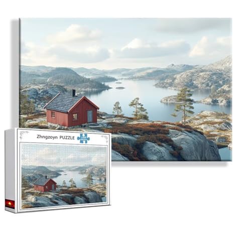 Puzzle 1000 Teile Ozean, Puzzle Erwachsene Anspruchsvoll Jigsaw Landschaft Groß XXL 75x50 cm, Klassische Impossible Jigsaw Art für Frauen Männer, Holzpuzzle für Deko Wohnzimmer, Geschenke Ostern Y-4 von Zhngzoyn