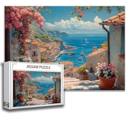 Puzzle 1000 Teile Ozean Puzzle Erwachsene Anspruchsvoll, Holzpuzzle Jigsaw Puzzle Landschaft Puzzle Groß XXL 75 x 50 cm Impossible Puzzle für Männer, Klassische Puzzles für Erwachsene Frauen W-4 von Zhngzoyn
