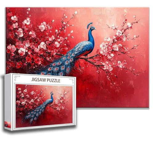 Puzzle 1000 Teile Pfau Puzzle Erwachsene Anspruchsvoll, Holzpuzzle Jigsaw Puzzle Tier Puzzle Groß 75 x 50 cm Impossible Puzzle für Männer, Klassische Puzzles für Erwachsene Frauen, ältere Menschen O-5 Puzzle 1000 Teile Pfau Puzzle Erwachsene Anspruchsvoll, Holzpuzzle Jigsaw Puzzle Tier Puzzle Groß 75 x 50 cm Impossible Puzzle für Männer, Klassische Puzzles für Erwachsene Frauen, ältere Menschen O-5 von Zhngzoyn