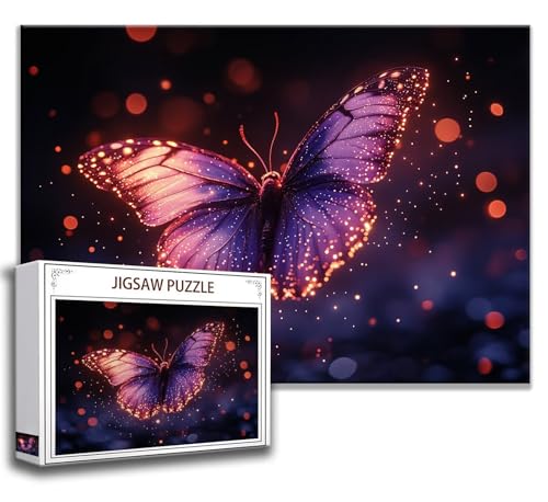 Puzzle 1000 Teile Schmetterling Puzzle Erwachsene Anspruchsvoll, Holzpuzzle Jigsaw Puzzle Lila Puzzle Groß XXL 75 x 50 cm Impossible Puzzle für Männer, Klassische Puzzles für Erwachsene Frauen U-6 Puzzle 1000 Teile Schmetterling Puzzle Erwachsene Anspruchsvoll, Holzpuzzle Jigsaw Puzzle Lila Puzzle Groß XXL 75 x 50 cm Impossible Puzzle für Männer, Klassische Puzzles für Erwachsene Frauen U-6 von Zhngzoyn