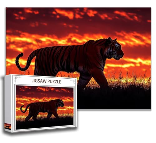 Puzzle 1000 Teile Tiger Puzzle Erwachsene Anspruchsvoll, Holzpuzzle Jigsaw Puzzle Tier Puzzle Groß 75x50 cm Impossible Puzzle für Männer, Klassische Puzzles für Erwachsene Frauen, ältere Menschen P-0 Puzzle 1000 Teile Tiger Puzzle Erwachsene Anspruchsvoll, Holzpuzzle Jigsaw Puzzle Tier Puzzle Groß 75x50 cm Impossible Puzzle für Männer, Klassische Puzzles für Erwachsene Frauen, ältere Menschen P-0 von Zhngzoyn