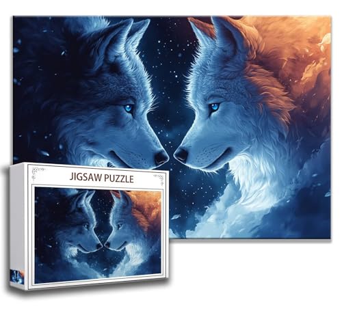 Puzzle 1000 Teile Wolf Puzzle Erwachsene Anspruchsvoll, Holzpuzzle Jigsaw Puzzle Tier Puzzle Groß 75 x 50 cm Impossible Puzzle für Männer, Klassische Puzzles für Erwachsene Frauen, ältere Menschen Y-3 Puzzle 1000 Teile Wolf Puzzle Erwachsene Anspruchsvoll, Holzpuzzle Jigsaw Puzzle Tier Puzzle Groß 75 x 50 cm Impossible Puzzle für Männer, Klassische Puzzles für Erwachsene Frauen, ältere Menschen Y-3 von Zhngzoyn