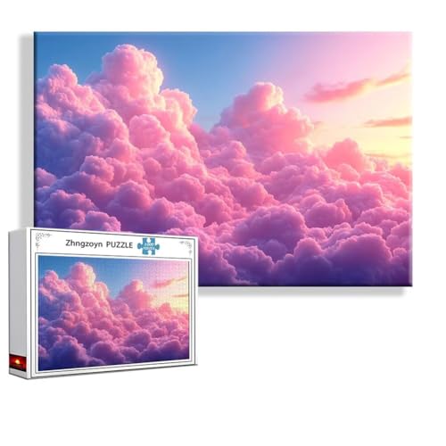 Puzzle 1000 Teile Wolke, Puzzle Erwachsene Anspruchsvoll Jigsaw Landschaft Groß XXL 75x50 cm, Klassische Impossible Jigsaw Art für Frauen Männer, Holzpuzzle für Deko Wohnzimmer, Geschenke Ostern G-5 Puzzle 1000 Teile Wolke, Puzzle Erwachsene Anspruchsvoll Jigsaw Landschaft Groß XXL 75x50 cm, Klassische Impossible Jigsaw Art für Frauen Männer, Holzpuzzle für Deko Wohnzimmer, Geschenke Ostern G-5 von Zhngzoyn