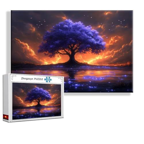 Puzzle 1500 Teile Baum, Puzzle Erwachsene Anspruchsvoll Jigsaw Fantasie Groß XXL 87 x 57 cm, Klassische Impossible Jigsaw art für Frauen Männer, Holzpuzzle für Deko Wohnzimmer, Geschenke zu Ostern Y-5 Puzzle 1500 Teile Baum, Puzzle Erwachsene Anspruchsvoll Jigsaw Fantasie Groß XXL 87 x 57 cm, Klassische Impossible Jigsaw art für Frauen Männer, Holzpuzzle für Deko Wohnzimmer, Geschenke zu Ostern Y-5 von Zhngzoyn