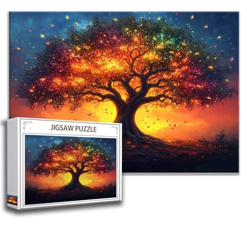 Puzzle 1500 Teile Baum Puzzle Erwachsene Anspruchsvoll, Holzpuzzle Jigsaw Puzzle Landschaft Puzzle Groß 87 x 57 cm Impossible Puzzle für Männer, Puzzles für Erwachsene Frauen, ältere Menschen B-2 Puzzle 1500 Teile Baum Puzzle Erwachsene Anspruchsvoll, Holzpuzzle Jigsaw Puzzle Landschaft Puzzle Groß 87 x 57 cm Impossible Puzzle für Männer, Puzzles für Erwachsene Frauen, ältere Menschen B-2 von Zhngzoyn