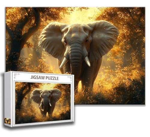 Puzzle 1500 Teile Elefant Puzzle Erwachsene Anspruchsvoll, Holzpuzzle Jigsaw Puzzle Tier Puzzle XXL 87x57 cm Impossible Puzzle für Männer, Klassische Puzzles für Erwachsene Frauen, ältere Menschen N-2 Puzzle 1500 Teile Elefant Puzzle Erwachsene Anspruchsvoll, Holzpuzzle Jigsaw Puzzle Tier Puzzle XXL 87x57 cm Impossible Puzzle für Männer, Klassische Puzzles für Erwachsene Frauen, ältere Menschen N-2 von Zhngzoyn