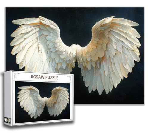 Puzzle 1500 Teile Engel Puzzle Erwachsene Anspruchsvoll, Holzpuzzle Jigsaw Puzzle Flügel Puzzle XXL 87x57 cm Impossible Puzzle für Männer, Klassische Puzzles für Erwachsene Frauen, ältere Menschen J-8 Puzzle 1500 Teile Engel Puzzle Erwachsene Anspruchsvoll, Holzpuzzle Jigsaw Puzzle Flügel Puzzle XXL 87x57 cm Impossible Puzzle für Männer, Klassische Puzzles für Erwachsene Frauen, ältere Menschen J-8 von Zhngzoyn