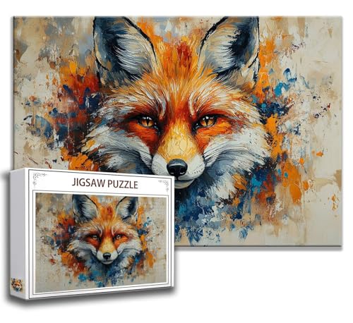 Puzzle 1500 Teile Fuchs Puzzle Erwachsene Anspruchsvoll, Holzpuzzle Jigsaw Puzzle Tier Puzzle Groß 87x57 cm Impossible Puzzle für Männer, Klassische Puzzles für Erwachsene Frauen, ältere Menschen P-0 Puzzle 1500 Teile Fuchs Puzzle Erwachsene Anspruchsvoll, Holzpuzzle Jigsaw Puzzle Tier Puzzle Groß 87x57 cm Impossible Puzzle für Männer, Klassische Puzzles für Erwachsene Frauen, ältere Menschen P-0 von Zhngzoyn