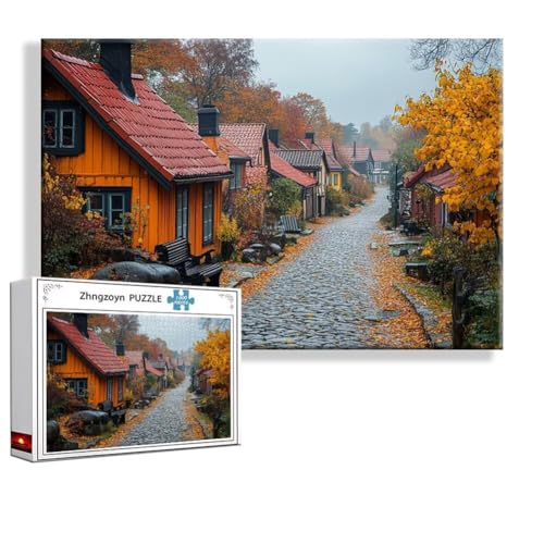 Puzzle 1500 Teile Landschaft, Puzzle Erwachsene Anspruchsvoll Jigsaw Frühling Groß XXL 87x57 cm, Klassische Impossible Jigsaw Art für Frauen Männer, Holzpuzzle für Deko Wohnzimmer Geschenke U-8 von Zhngzoyn