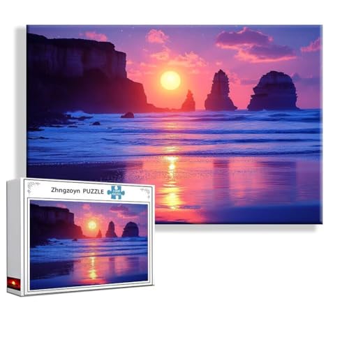 Puzzle 1500 Teile Landschaft, Puzzle Erwachsene Anspruchsvoll Jigsaw Strand Groß XXL 87x57 cm, Klassische Impossible Jigsaw Art für Frauen Männer, Holzpuzzle für Deko Wohnzimmer, Geschenke Ostern G-1 Puzzle 1500 Teile Landschaft, Puzzle Erwachsene Anspruchsvoll Jigsaw Strand Groß XXL 87x57 cm, Klassische Impossible Jigsaw Art für Frauen Männer, Holzpuzzle für Deko Wohnzimmer, Geschenke Ostern G-1 von Zhngzoyn