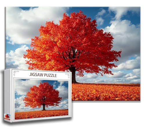 Puzzle 1500 Teile Landschaft Puzzle Erwachsene Anspruchsvoll, Holzpuzzle Jigsaw Puzzle Baum Puzzle Groß 87 x 57 cm Impossible Puzzle für Männer, Puzzles für Erwachsene Frauen, ältere Menschen G-8 von Zhngzoyn
