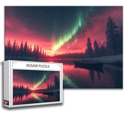 Puzzle 1500 Teile Nordlicht Puzzle Erwachsene Anspruchsvoll, Holzpuzzle Jigsaw Puzzle Landschaft Puzzle Groß XXL 87 x 57 cm Impossible Puzzle für Männer, Klassische Puzzles für Erwachsene Frauen T-1 Puzzle 1500 Teile Nordlicht Puzzle Erwachsene Anspruchsvoll, Holzpuzzle Jigsaw Puzzle Landschaft Puzzle Groß XXL 87 x 57 cm Impossible Puzzle für Männer, Klassische Puzzles für Erwachsene Frauen T-1 von Zhngzoyn