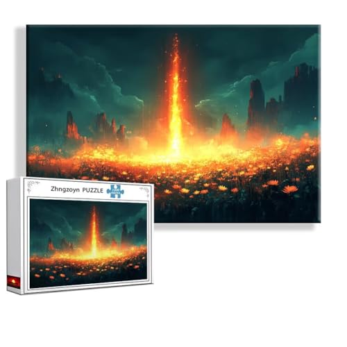 Puzzle 1500 Teile Sonnenuntergang, Puzzle Erwachsene Anspruchsvoll Jigsaw Landschaft Groß XXL 87x57 cm, Klassische Impossible Jigsaw art für Frauen Männer, Holzpuzzle für Deko Wohnzimmer Geschenke K-7 Puzzle 1500 Teile Sonnenuntergang, Puzzle Erwachsene Anspruchsvoll Jigsaw Landschaft Groß XXL 87x57 cm, Klassische Impossible Jigsaw art für Frauen Männer, Holzpuzzle für Deko Wohnzimmer Geschenke K-7 von Zhngzoyn
