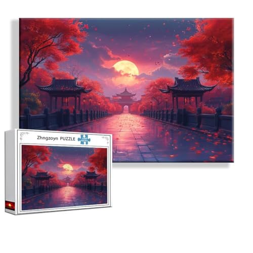 Puzzle 1500 Teile Sonnenuntergang, Puzzle Erwachsene Anspruchsvoll Jigsaw Landschaft Groß XXL 87x57 cm, Klassische Impossible Jigsaw art für Frauen Männer, Holzpuzzle für Deko Wohnzimmer Geschenke F-9 Puzzle 1500 Teile Sonnenuntergang, Puzzle Erwachsene Anspruchsvoll Jigsaw Landschaft Groß XXL 87x57 cm, Klassische Impossible Jigsaw art für Frauen Männer, Holzpuzzle für Deko Wohnzimmer Geschenke F-9 von Zhngzoyn