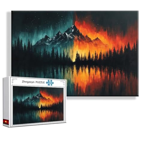 Puzzle 2000 Teile Aurora, Puzzle Erwachsene Anspruchsvoll Jigsaw Landschaft Groß XXL 100x70 cm, Klassische Impossible Jigsaw art für Frauen Männer, Holzpuzzle für Deko Wohnzimmer, Geschenke Ostern X-8 Puzzle 2000 Teile Aurora, Puzzle Erwachsene Anspruchsvoll Jigsaw Landschaft Groß XXL 100x70 cm, Klassische Impossible Jigsaw art für Frauen Männer, Holzpuzzle für Deko Wohnzimmer, Geschenke Ostern X-8 von Zhngzoyn
