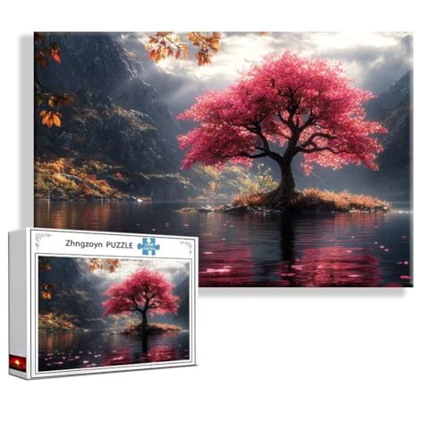 Puzzle 2000 Teile Baum, Puzzle Erwachsene Anspruchsvoll Jigsaw Landschaft Groß XXL 100x70 cm, Klassische Impossible Jigsaw Art für Frauen Männer, Holzpuzzle für Deko Wohnzimmer, Geschenke Ostern Y-2 von Zhngzoyn