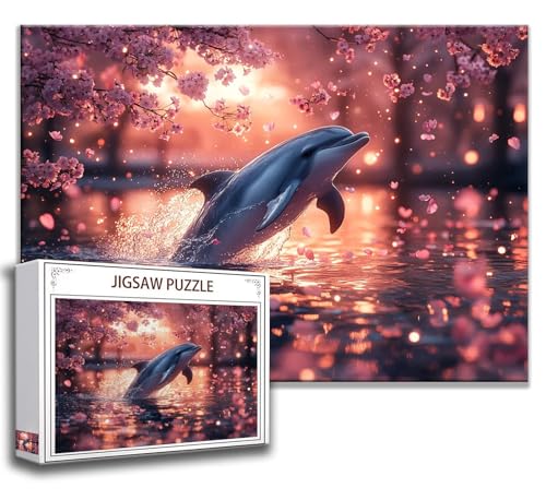 Puzzle 2000 Teile Delphin Puzzle Erwachsene Anspruchsvoll, Holzpuzzle Jigsaw Puzzle Tier Puzzle 100x70 cm Impossible Puzzle für Männer, Klassische Puzzles für Erwachsene Frauen, ältere Menschen U-9 Puzzle 2000 Teile Delphin Puzzle Erwachsene Anspruchsvoll, Holzpuzzle Jigsaw Puzzle Tier Puzzle 100x70 cm Impossible Puzzle für Männer, Klassische Puzzles für Erwachsene Frauen, ältere Menschen U-9 von Zhngzoyn