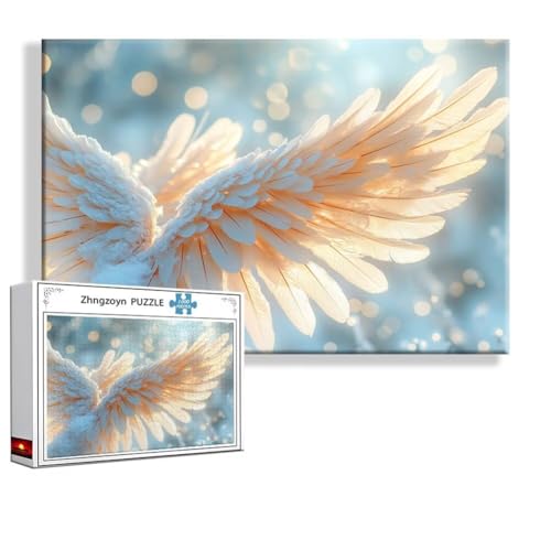 Puzzle 2000 Teile Flügel, Puzzle Erwachsene Anspruchsvoll Jigsaw Feder Groß XXL 100 x 70 cm, Klassische Impossible Jigsaw art für Frauen Männer, Holzpuzzle für Deko Wohnzimmer, Geschenke zu Ostern W-5 Puzzle 2000 Teile Flügel, Puzzle Erwachsene Anspruchsvoll Jigsaw Feder Groß XXL 100 x 70 cm, Klassische Impossible Jigsaw art für Frauen Männer, Holzpuzzle für Deko Wohnzimmer, Geschenke zu Ostern W-5 von Zhngzoyn