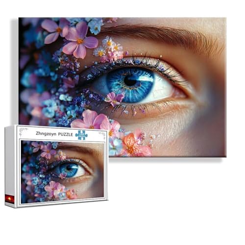 Puzzle 2000 Teile Frau, Puzzle Erwachsene Anspruchsvoll Jigsaw Auge Groß XXL 100 x 70 cm, Klassische Impossible Jigsaw Art für Frauen Männer, Holzpuzzle für Deko Wohnzimmer, Geschenke zu Ostern S-1 Puzzle 2000 Teile Frau, Puzzle Erwachsene Anspruchsvoll Jigsaw Auge Groß XXL 100 x 70 cm, Klassische Impossible Jigsaw Art für Frauen Männer, Holzpuzzle für Deko Wohnzimmer, Geschenke zu Ostern S-1 von Zhngzoyn