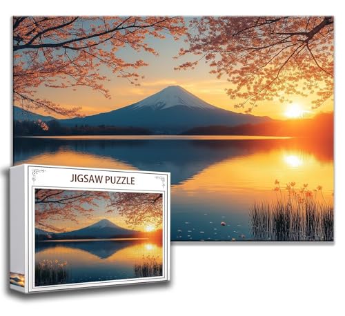 Zhngzoyun Holzpuzzle 2000 Teile Japan Vulkan Fuji XXL 100 x 70 cm Klassisch Jigsaw Puzzle für Erwachsene und Kinder von Zhngzoyn
