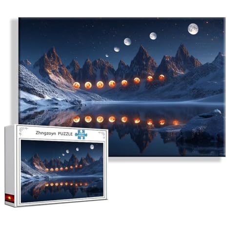 Puzzle 2000 Teile Landschaft, Puzzle Erwachsene Anspruchsvoll Jigsaw Sonnenuntergang Groß XXL 100 x 70 cm, Klassische Impossible Jigsaw Art für Frauen Männer, Holzpuzzle für Deko Wohnzimmer D-9 Puzzle 2000 Teile Landschaft, Puzzle Erwachsene Anspruchsvoll Jigsaw Sonnenuntergang Groß XXL 100 x 70 cm, Klassische Impossible Jigsaw Art für Frauen Männer, Holzpuzzle für Deko Wohnzimmer D-9 von Zhngzoyn