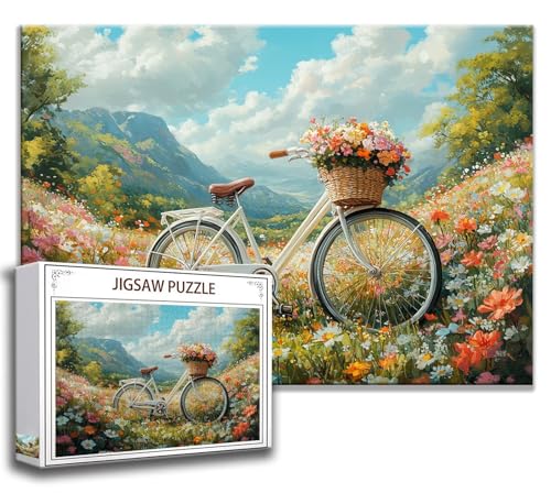 Puzzle 2000 Teile Landschaft Puzzle Erwachsene Anspruchsvoll, Holzpuzzle Jigsaw Puzzle Fahrrad Puzzle Groß XXL 100 x 70 cm Impossible Puzzle für Männer, Klassische Puzzles für Erwachsene Frauen K-3 von Zhngzoyn