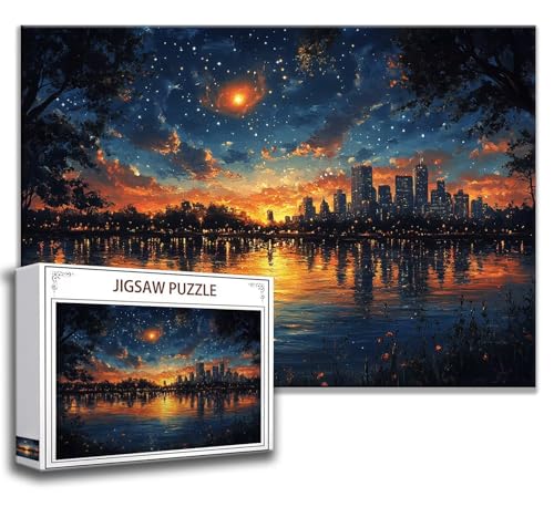 Puzzle 2000 Teile Landschaft Puzzle Erwachsene Anspruchsvoll, Holzpuzzle Jigsaw Puzzle Sternenhimmel Puzzle Groß 100 x 70 cm Impossible Puzzle für Männer, Klassische Puzzles für Erwachsene Frauen A-5 von Zhngzoyn