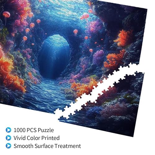 Puzzle 2000 Teile Meeresboden Puzzle Erwachsene Anspruchsvoll, Holzpuzzle Jigsaw Puzzle Landschaft Puzzle Groß 100 x 70 cm Impossible Puzzle für Männer, Klassische Puzzles für Erwachsene Frauen M-8 von Zhngzoyn