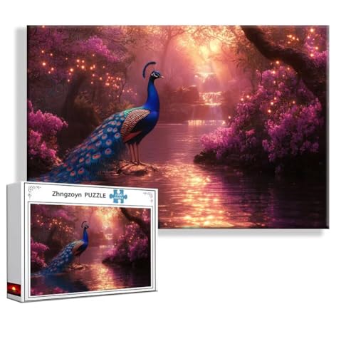 Puzzle 2000 Teile Pfau, Puzzle Erwachsene Anspruchsvoll Jigsaw Tier Groß XXL 100 x 70 cm, Klassische Impossible Jigsaw Art für Frauen Männer, Holzpuzzle für Deko Wohnzimmer, Geschenke zu Ostern N-5 Puzzle 2000 Teile Pfau, Puzzle Erwachsene Anspruchsvoll Jigsaw Tier Groß XXL 100 x 70 cm, Klassische Impossible Jigsaw Art für Frauen Männer, Holzpuzzle für Deko Wohnzimmer, Geschenke zu Ostern N-5 von Zhngzoyn
