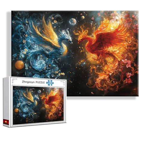 Puzzle 2000 Teile Phönix, Puzzle Erwachsene Anspruchsvoll Jigsaw Tier Groß XXL 100 x 70 cm, Klassische Impossible Jigsaw Art für Frauen Männer, Holzpuzzle für Deko Wohnzimmer, Geschenke zu Ostern U-5 Puzzle 2000 Teile Phönix, Puzzle Erwachsene Anspruchsvoll Jigsaw Tier Groß XXL 100 x 70 cm, Klassische Impossible Jigsaw Art für Frauen Männer, Holzpuzzle für Deko Wohnzimmer, Geschenke zu Ostern U-5 von Zhngzoyn