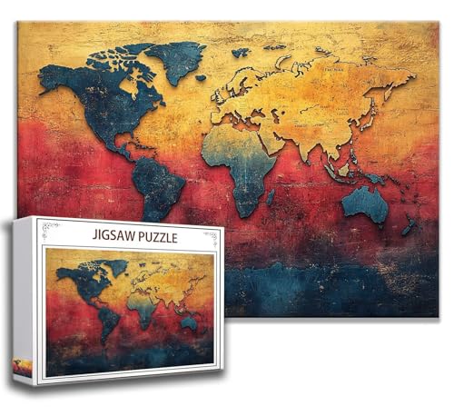 Puzzle 2000 Teile Retro Puzzle Erwachsene Anspruchsvoll, Holzpuzzle Jigsaw Puzzle Weltkarte Puzzle Groß XXL 100 x 70 cm Impossible Puzzle für Männer, Klassische Puzzles für Erwachsene Frauen T-1 Puzzle 2000 Teile Retro Puzzle Erwachsene Anspruchsvoll, Holzpuzzle Jigsaw Puzzle Weltkarte Puzzle Groß XXL 100 x 70 cm Impossible Puzzle für Männer, Klassische Puzzles für Erwachsene Frauen T-1 von Zhngzoyn