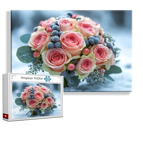 Puzzle 2000 Teile Rose, Puzzle Erwachsene Anspruchsvoll Jigsaw Blume Groß XXL 100 x 70 cm, Klassische Impossible Jigsaw Art für Frauen Männer, Holzpuzzle für Deko Wohnzimmer, Geschenke zu Ostern L-2 Puzzle 2000 Teile Rose, Puzzle Erwachsene Anspruchsvoll Jigsaw Blume Groß XXL 100 x 70 cm, Klassische Impossible Jigsaw Art für Frauen Männer, Holzpuzzle für Deko Wohnzimmer, Geschenke zu Ostern L-2 von Zhngzoyn