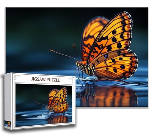 Puzzle 2000 Teile Schmetterling Puzzle Erwachsene Anspruchsvoll, Holzpuzzle Jigsaw Puzzle Landschaft Puzzle Groß 100 x 70 cm Impossible Puzzle für Männer, Klassische Puzzles für Erwachsene Frauen R-9 von Zhngzoyn