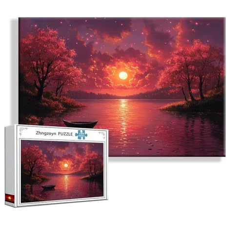 Puzzle 2000 Teile Sonnenuntergang, Puzzle Erwachsene Anspruchsvoll Jigsaw Landschaft Groß XXL 100 x 70 cm, Klassische Impossible Jigsaw Art für Frauen Männer, Holzpuzzle für Deko Wohnzimmer Y-4 Puzzle 2000 Teile Sonnenuntergang, Puzzle Erwachsene Anspruchsvoll Jigsaw Landschaft Groß XXL 100 x 70 cm, Klassische Impossible Jigsaw Art für Frauen Männer, Holzpuzzle für Deko Wohnzimmer Y-4 von Zhngzoyn