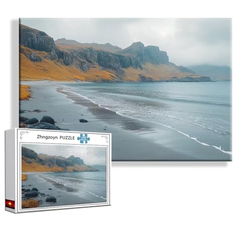 Puzzle 2000 Teile Strand, Puzzle Erwachsene Anspruchsvoll Jigsaw Landschaft Groß XXL 100x70 cm, Klassische Impossible Jigsaw art für Frauen Männer, Holzpuzzle für Deko Wohnzimmer, Geschenke Ostern Y-6 von Zhngzoyn