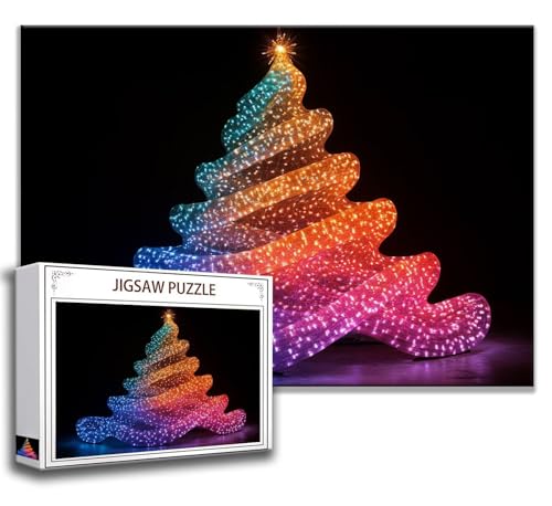 Puzzle 2000 Teile Weihnachtsbaum Puzzle Erwachsene Anspruchsvoll, Holzpuzzle Jigsaw Puzzle Abstrakt Puzzle Groß 100 x 70 cm Impossible Puzzle für Männer, Klassische Puzzles für Erwachsene Frauen Y-2 von Zhngzoyn