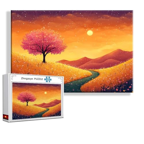 Puzzle 3000 Teile Abstrakt, Puzzle Erwachsene Anspruchsvoll Jigsaw Landschaft Groß XXL 120x80 cm, Klassische Impossible Jigsaw Art für Frauen Männer, Holzpuzzle für Deko Wohnzimmer Geschenke C-2 von Zhngzoyn