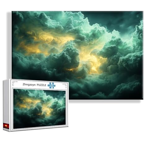 Puzzle 3000 Teile Abstrakt, Puzzle Erwachsene Anspruchsvoll Jigsaw Wolke Groß XXL 120x80 cm, Klassische Impossible Jigsaw art für Frauen Männer, Holzpuzzle für Deko Wohnzimmer, Geschenke zu Ostern I-2 von Zhngzoyn