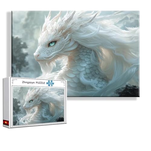 Puzzle 3000 Teile Drachen, Puzzle Erwachsene Anspruchsvoll Jigsaw Landschaft Groß XXL 120x80 cm, Klassische Impossible Jigsaw Art für Frauen Männer, Holzpuzzle für Deko Wohnzimmer Geschenke B-3 Puzzle 3000 Teile Drachen, Puzzle Erwachsene Anspruchsvoll Jigsaw Landschaft Groß XXL 120x80 cm, Klassische Impossible Jigsaw Art für Frauen Männer, Holzpuzzle für Deko Wohnzimmer Geschenke B-3 von Zhngzoyn