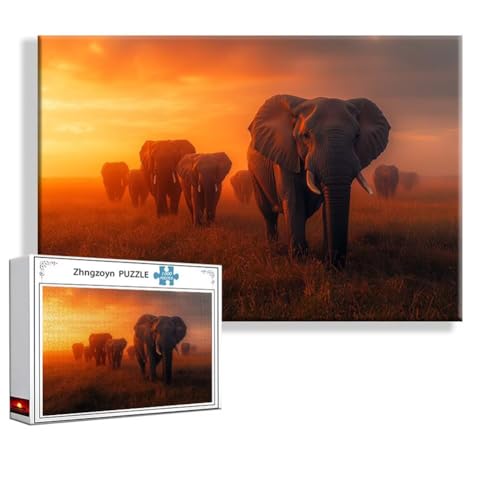 Puzzle 3000 Teile Elefant, Puzzle Erwachsene Anspruchsvoll Jigsaw Tier Groß XXL 120 x 80 cm, Klassische Impossible Jigsaw art für Frauen Männer, Holzpuzzle für Deko Wohnzimmer, Geschenke zu Ostern Q-5 Puzzle 3000 Teile Elefant, Puzzle Erwachsene Anspruchsvoll Jigsaw Tier Groß XXL 120 x 80 cm, Klassische Impossible Jigsaw art für Frauen Männer, Holzpuzzle für Deko Wohnzimmer, Geschenke zu Ostern Q-5 von Zhngzoyn
