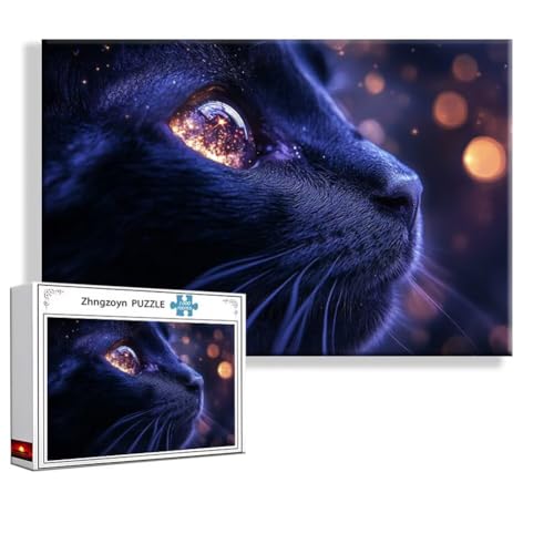 Puzzle 3000 Teile Katze, Puzzle Erwachsene Anspruchsvoll Jigsaw Tier Groß XXL 120 x 80 cm, Klassische Impossible Jigsaw Art für Frauen Männer, Holzpuzzle für Deko Wohnzimmer, Geschenke zu Ostern V-7 Puzzle 3000 Teile Katze, Puzzle Erwachsene Anspruchsvoll Jigsaw Tier Groß XXL 120 x 80 cm, Klassische Impossible Jigsaw Art für Frauen Männer, Holzpuzzle für Deko Wohnzimmer, Geschenke zu Ostern V-7 von Zhngzoyn