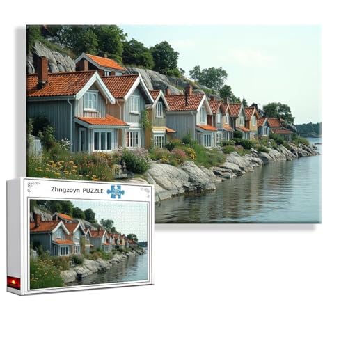 Puzzle 3000 Teile Landschaft, Puzzle Erwachsene Anspruchsvoll Jigsaw Frühling Groß XXL 120x80 cm, Klassische Impossible Jigsaw Art für Frauen Männer, Holzpuzzle für Deko Wohnzimmer Geschenke W-5 von Zhngzoyn
