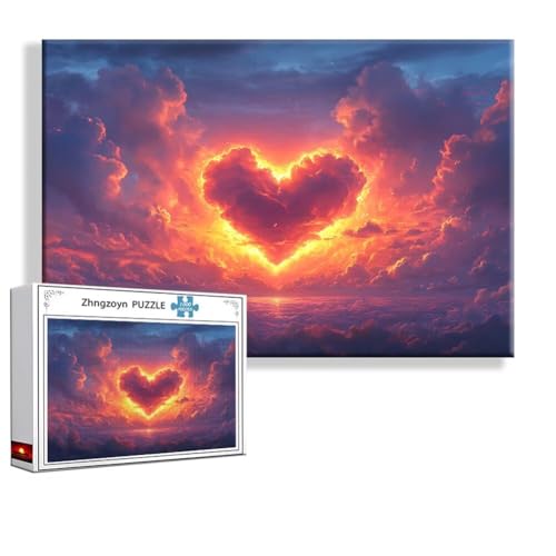 Puzzle 3000 Teile Liebe, Puzzle Erwachsene Anspruchsvoll Jigsaw Fantasie Groß XXL 120x80 cm, Klassische Impossible Jigsaw art für Frauen Männer, Holzpuzzle für Deko Wohnzimmer, Geschenke zu Ostern V-1 von Zhngzoyn