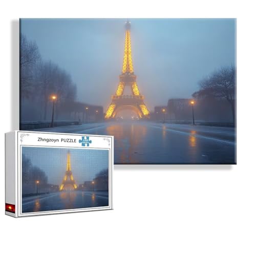 Puzzle 3000 Teile Paris, Puzzle Erwachsene Anspruchsvoll Jigsaw Turm Groß XXL 120 x 80 cm, Klassische Impossible Jigsaw Art für Frauen Männer, Holzpuzzle für Deko Wohnzimmer, Geschenke zu Ostern E-2 von Zhngzoyn