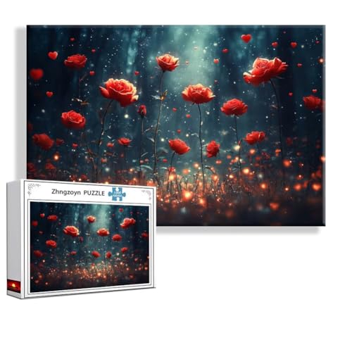 Puzzle 3000 Teile Rose, Puzzle Erwachsene Anspruchsvoll Jigsaw Blume Groß XXL 120 x 80 cm, Klassische Impossible Jigsaw Art für Frauen Männer, Holzpuzzle für Deko Wohnzimmer, Geschenke zu Ostern S-7 Puzzle 3000 Teile Rose, Puzzle Erwachsene Anspruchsvoll Jigsaw Blume Groß XXL 120 x 80 cm, Klassische Impossible Jigsaw Art für Frauen Männer, Holzpuzzle für Deko Wohnzimmer, Geschenke zu Ostern S-7 von Zhngzoyn